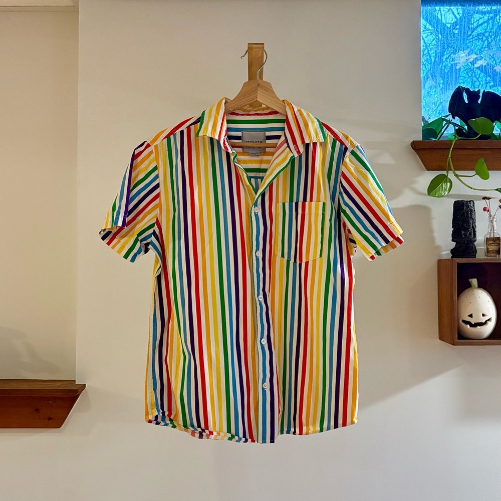 Multicolor Striped Men's Shirt
